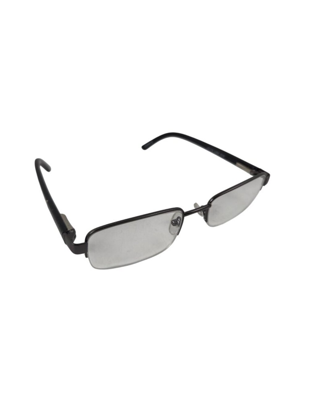 Foster Grant Lyden Mens Reading Glasses Rectangular Satin Gunmetal Frame